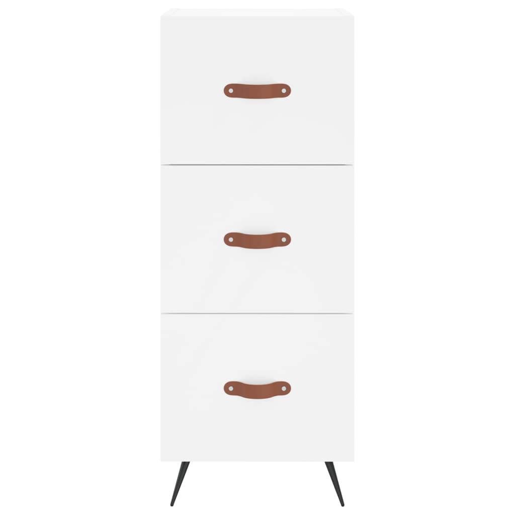 vidaXL Servantă, alb, 34,5x34x90 cm, lemn compozit vidaXL Servantă, alb, 34,5x34x90 cm, lemn compozit