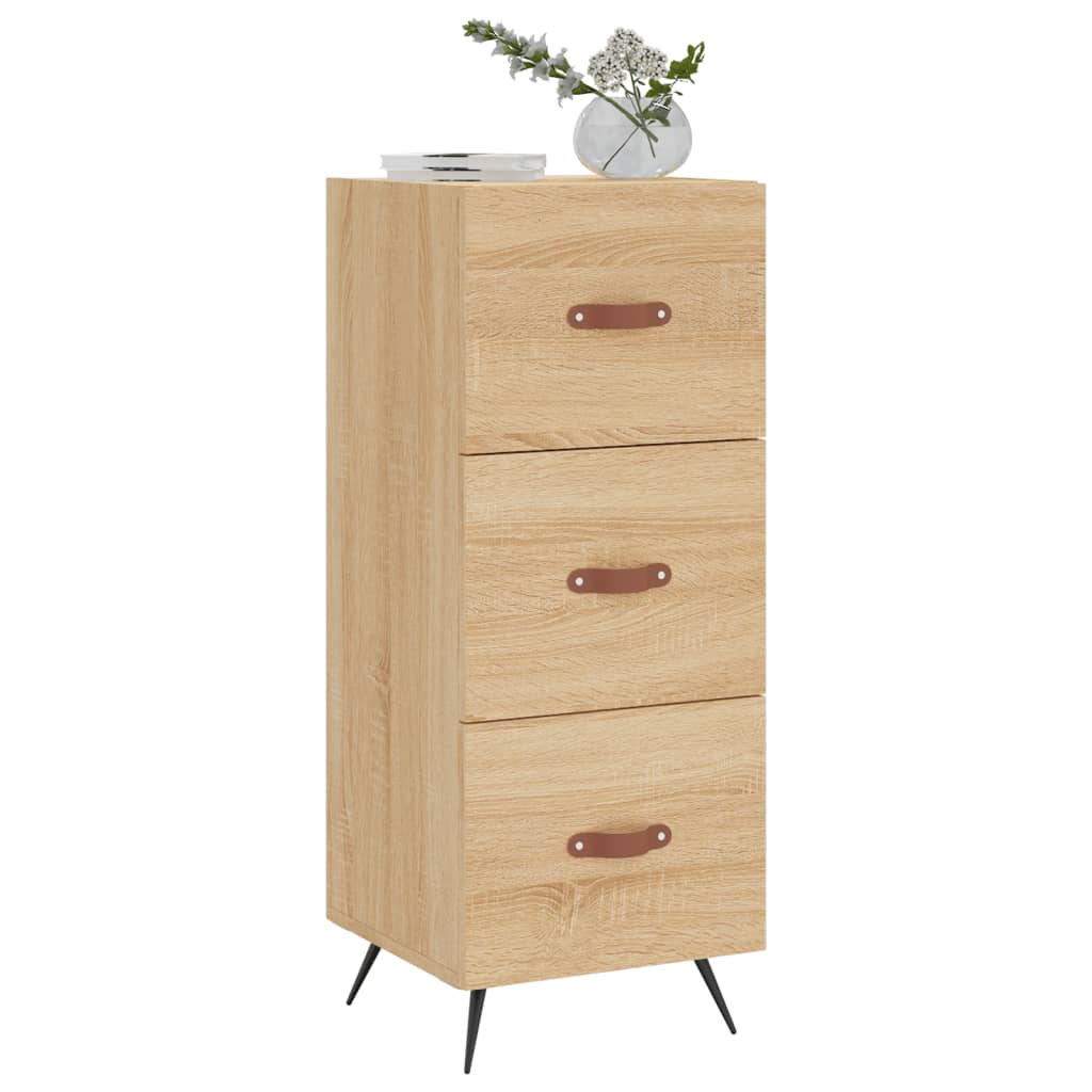 vidaXL Servantă, stejar sonoma, 34,5x34x90 cm, lemn compozit vidaXL Servantă, stejar sonoma, 34,5x34x90 cm, lemn compozit