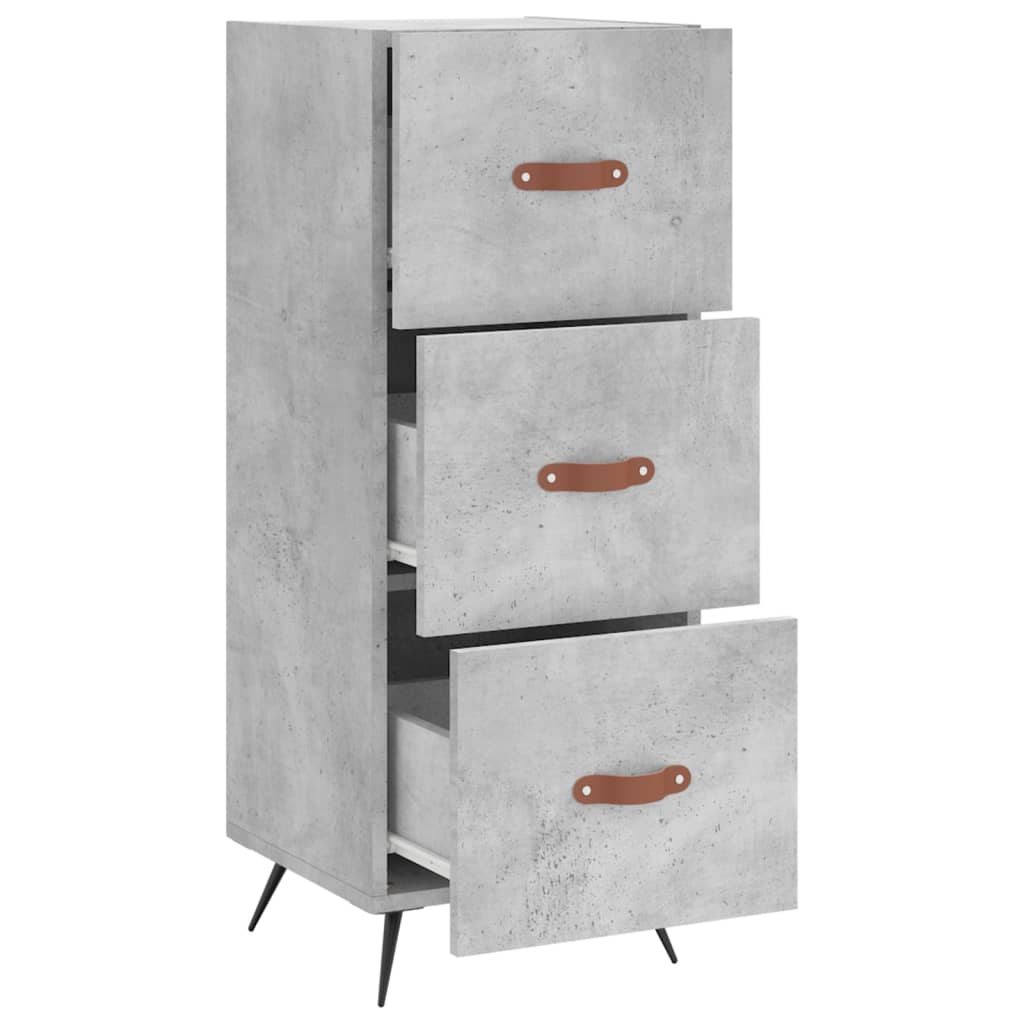 vidaXL Servantă, gri beton, 34,5x34x90 cm, lemn compozit vidaXL Servantă, gri beton, 34,5x34x90 cm, lemn compozit
