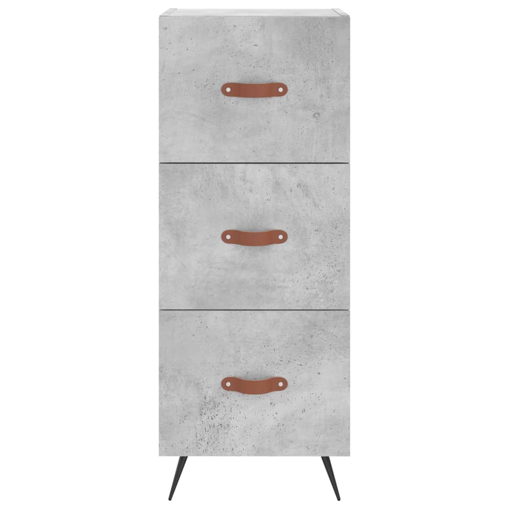 vidaXL Servantă, gri beton, 34,5x34x90 cm, lemn compozit vidaXL Servantă, gri beton, 34,5x34x90 cm, lemn compozit