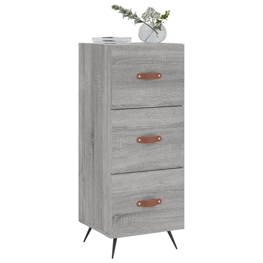 vidaXL Servantă, gri sonoma, 34,5x34x90 cm, lemn compozit vidaXL Servantă, gri sonoma, 34,5x34x90 cm, lemn compozit