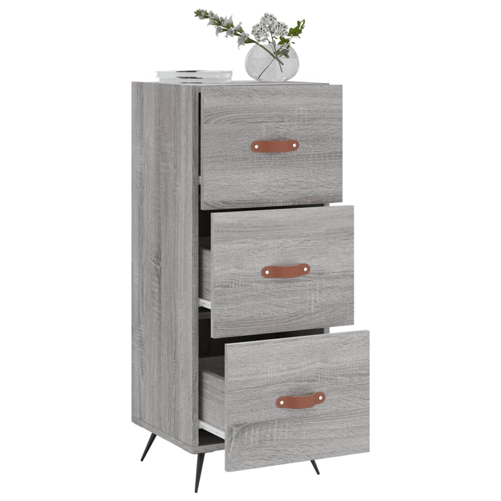 vidaXL Servantă, gri sonoma, 34,5x34x90 cm, lemn compozit vidaXL Servantă, gri sonoma, 34,5x34x90 cm, lemn compozit
