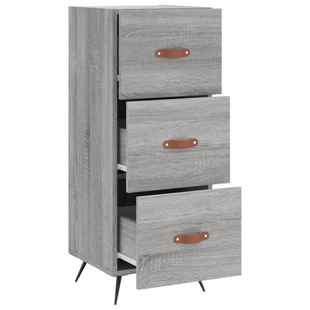 vidaXL Servantă, gri sonoma, 34,5x34x90 cm, lemn compozit vidaXL Servantă, gri sonoma, 34,5x34x90 cm, lemn compozit