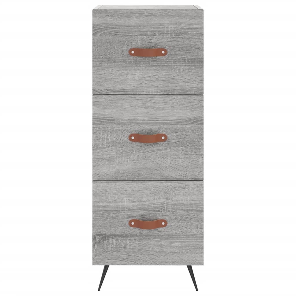 vidaXL Servantă, gri sonoma, 34,5x34x90 cm, lemn compozit vidaXL Servantă, gri sonoma, 34,5x34x90 cm, lemn compozit