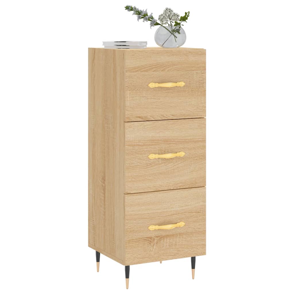 vidaXL Servantă, stejar sonoma, 34,5x34x90 cm, lemn compozit vidaXL Servantă, stejar sonoma, 34,5x34x90 cm, lemn compozit