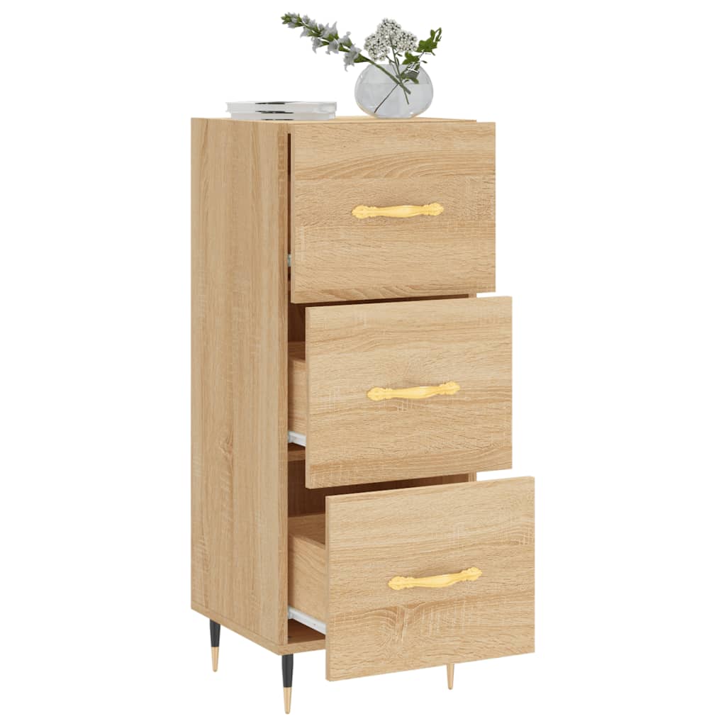 vidaXL Servantă, stejar sonoma, 34,5x34x90 cm, lemn compozit vidaXL Servantă, stejar sonoma, 34,5x34x90 cm, lemn compozit