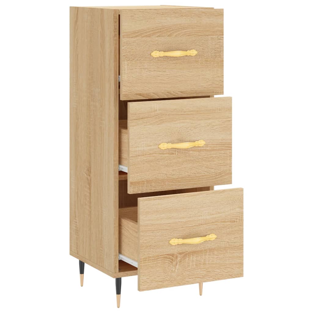 vidaXL Servantă, stejar sonoma, 34,5x34x90 cm, lemn compozit vidaXL Servantă, stejar sonoma, 34,5x34x90 cm, lemn compozit