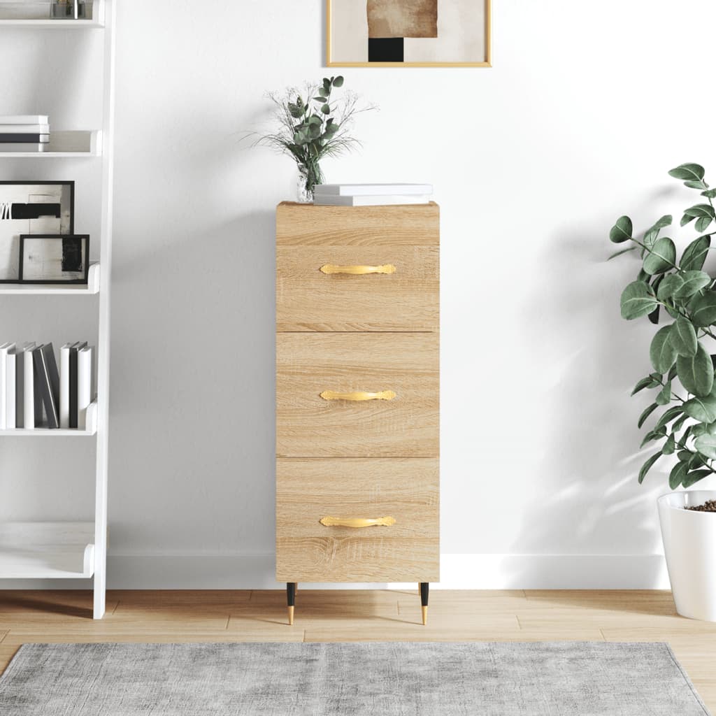 vidaXL Servantă, stejar sonoma, 34,5x34x90 cm, lemn compozit vidaXL Servantă, stejar sonoma, 34,5x34x90 cm, lemn compozit