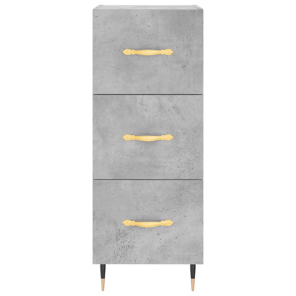 vidaXL Servantă, gri beton, 34,5x34x90 cm, lemn compozit vidaXL Servantă, gri beton, 34,5x34x90 cm, lemn compozit