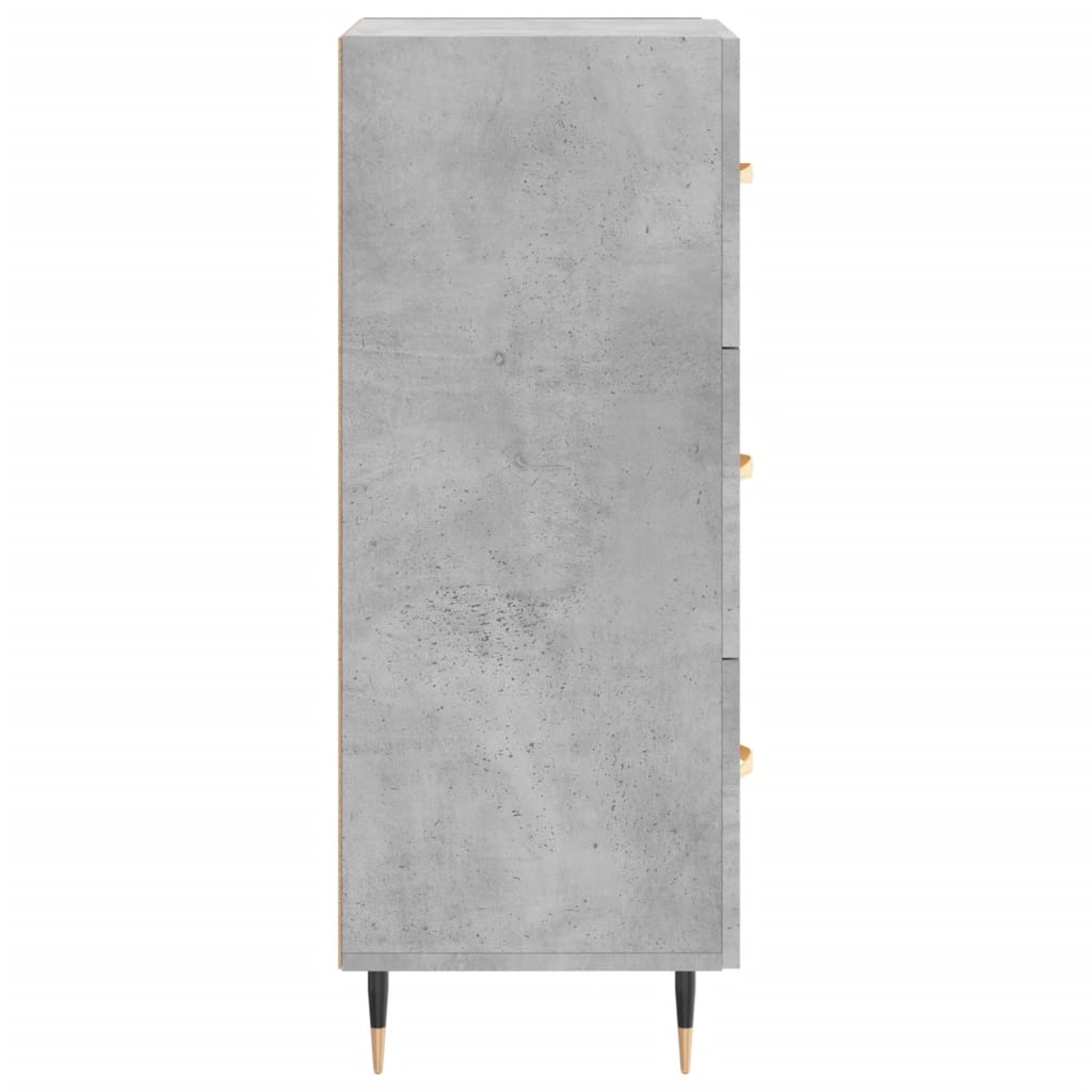 vidaXL Servantă, gri beton, 34,5x34x90 cm, lemn compozit vidaXL Servantă, gri beton, 34,5x34x90 cm, lemn compozit