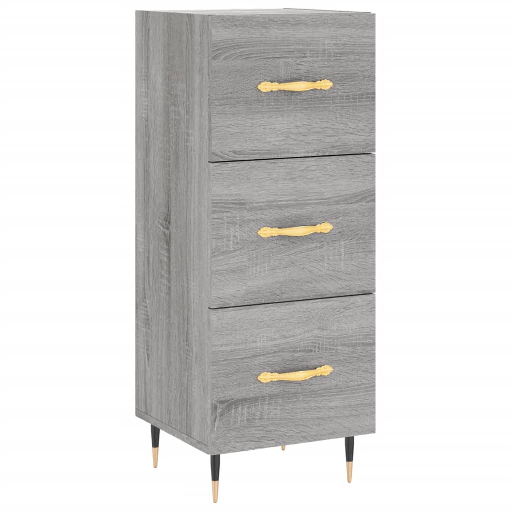 vidaXL Servantă, gri sonoma, 34,5x34x90 cm, lemn compozit vidaXL Servantă, gri sonoma, 34,5x34x90 cm, lemn compozit
