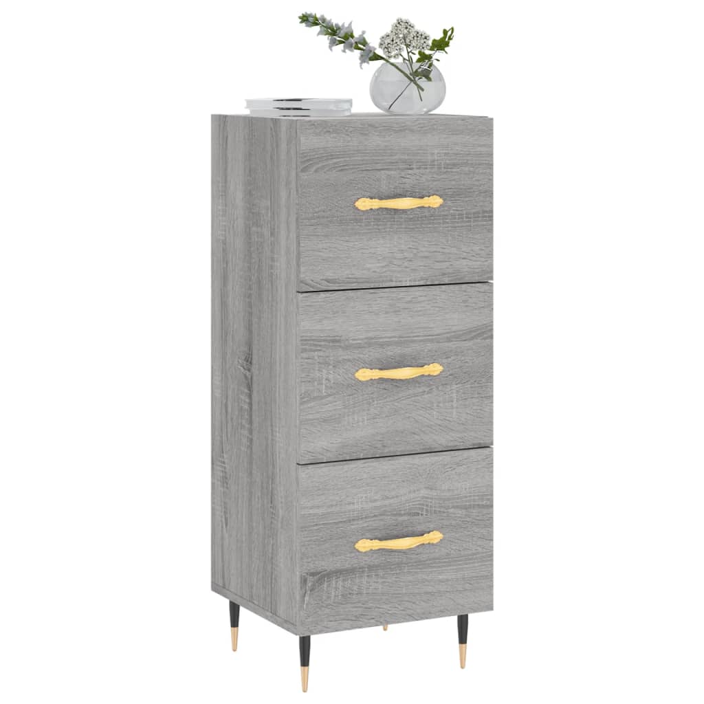 vidaXL Servantă, gri sonoma, 34,5x34x90 cm, lemn compozit vidaXL Servantă, gri sonoma, 34,5x34x90 cm, lemn compozit