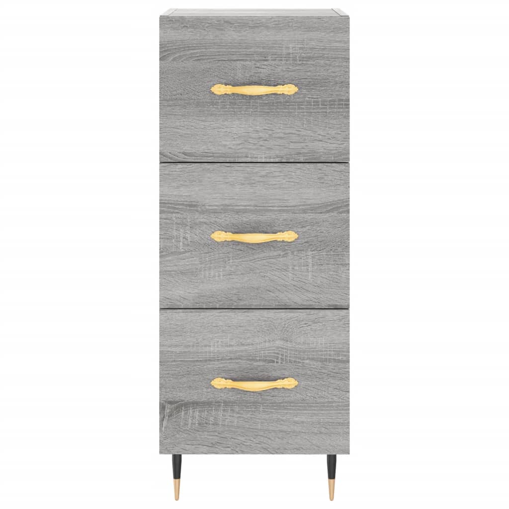 vidaXL Servantă, gri sonoma, 34,5x34x90 cm, lemn compozit vidaXL Servantă, gri sonoma, 34,5x34x90 cm, lemn compozit