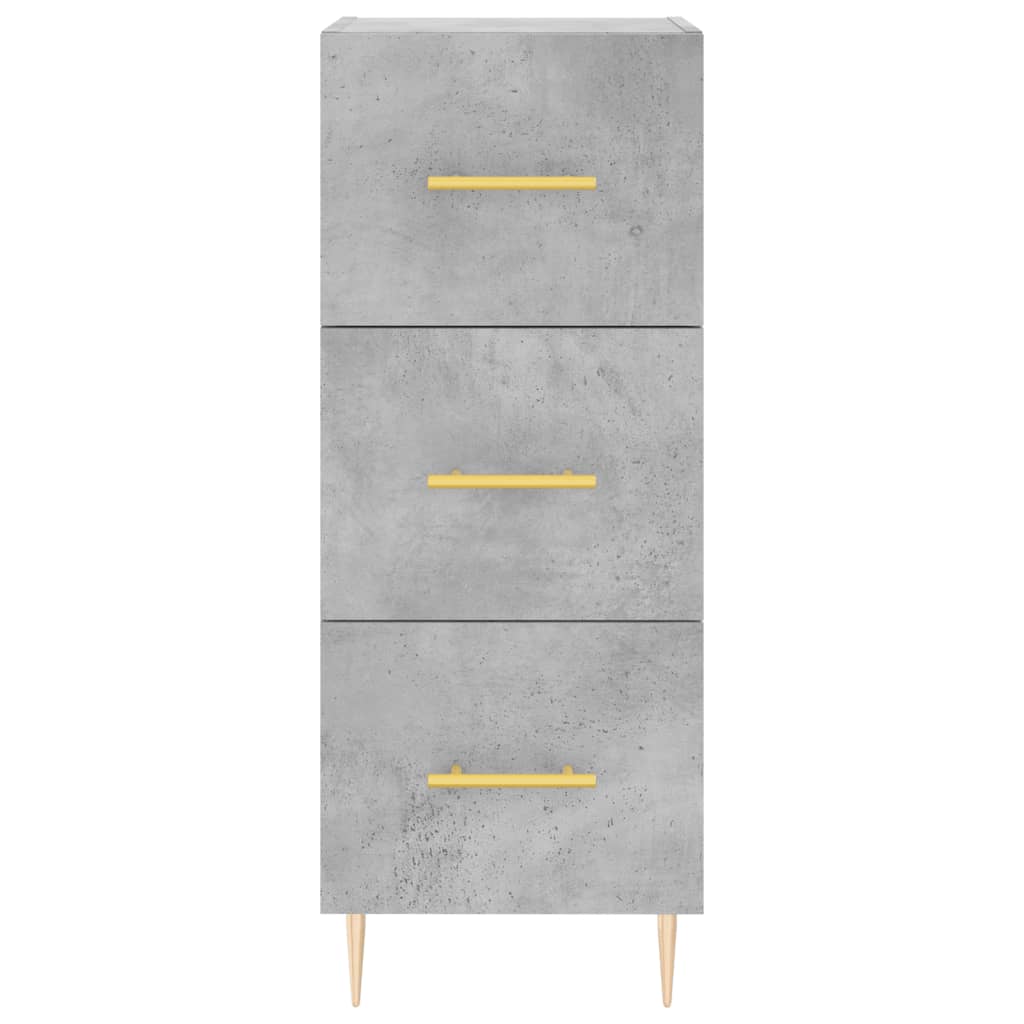 vidaXL Servantă, gri beton, 34,5x34x90 cm, lemn compozit vidaXL Servantă, gri beton, 34,5x34x90 cm, lemn compozit