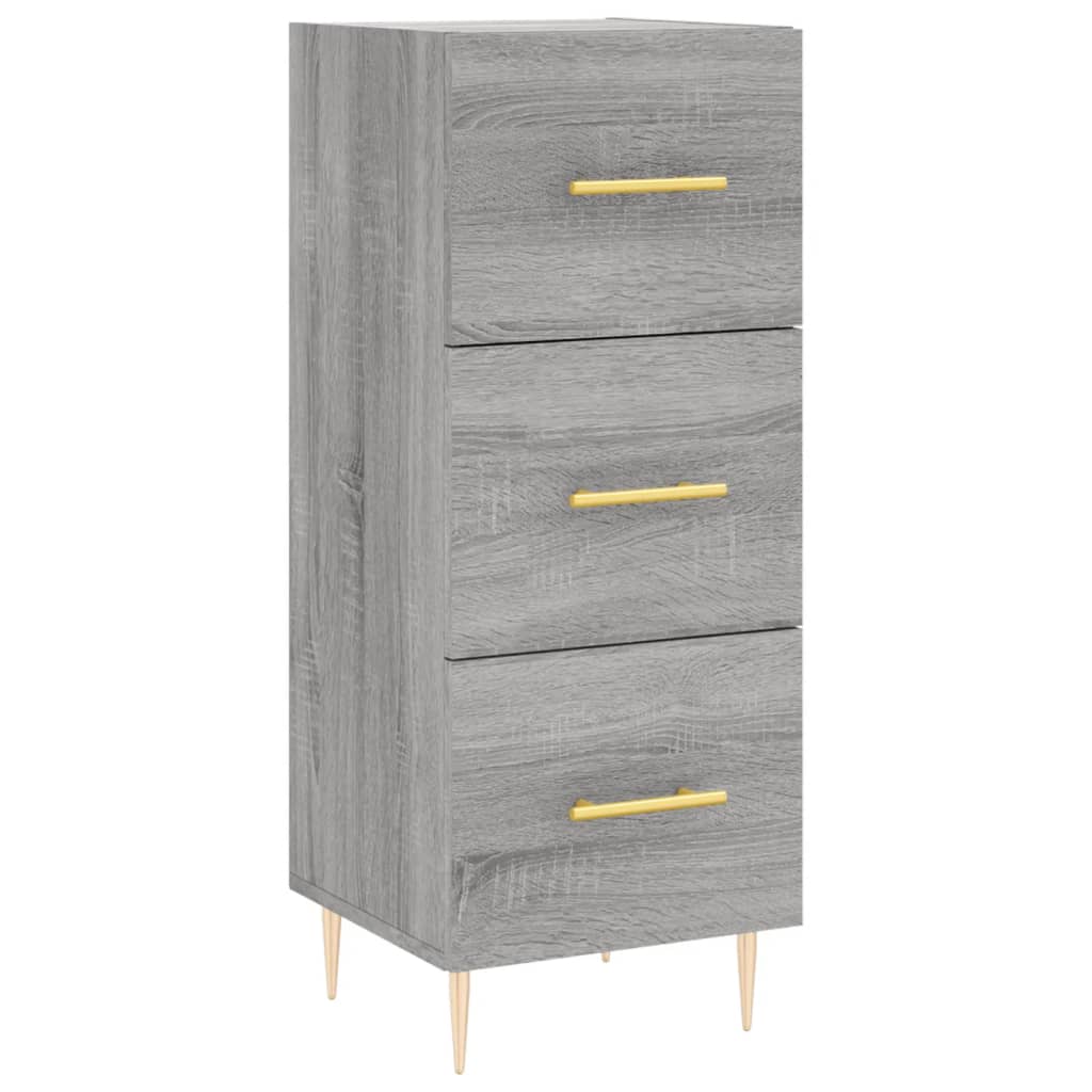 vidaXL Servantă, gri sonoma, 34,5x34x90 cm, lemn compozit vidaXL Servantă, gri sonoma, 34,5x34x90 cm, lemn compozit