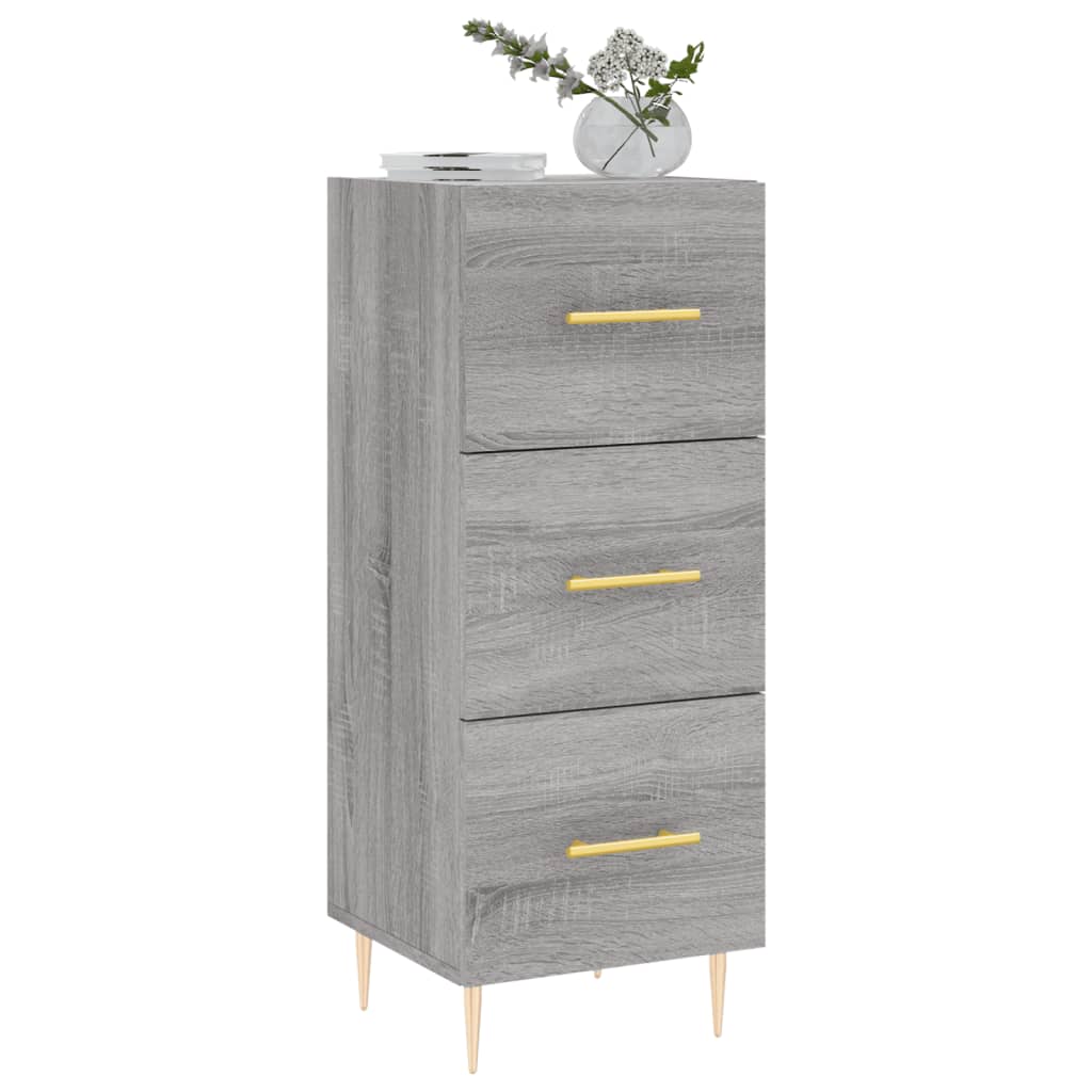 vidaXL Servantă, gri sonoma, 34,5x34x90 cm, lemn compozit vidaXL Servantă, gri sonoma, 34,5x34x90 cm, lemn compozit