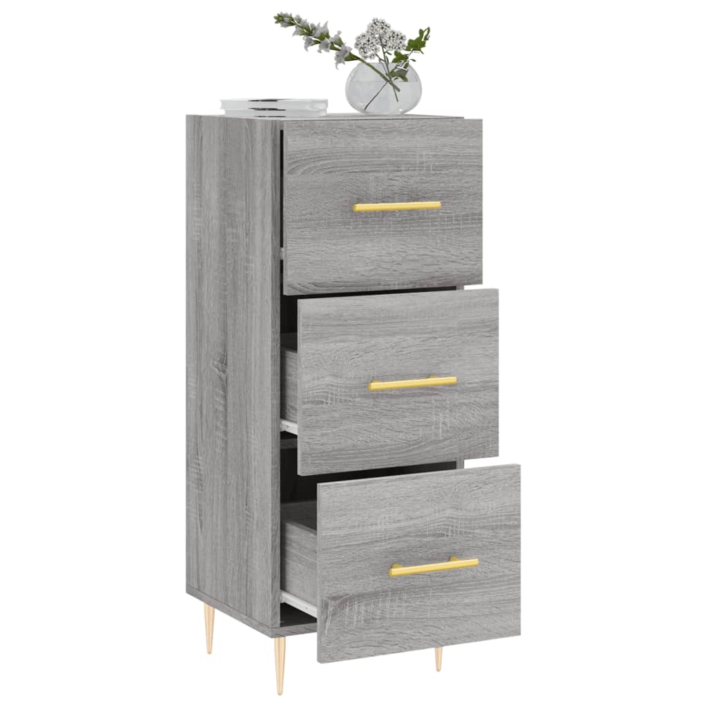 vidaXL Servantă, gri sonoma, 34,5x34x90 cm, lemn compozit vidaXL Servantă, gri sonoma, 34,5x34x90 cm, lemn compozit
