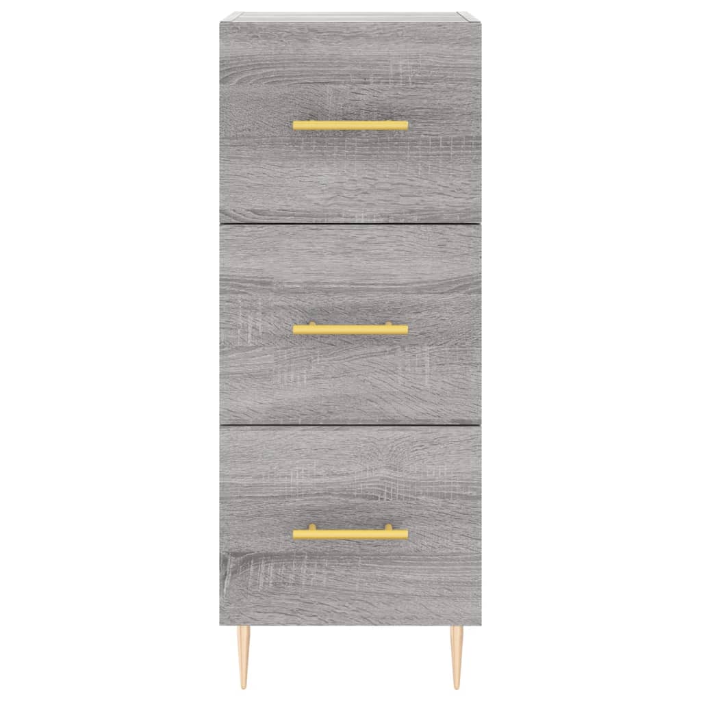 vidaXL Servantă, gri sonoma, 34,5x34x90 cm, lemn compozit vidaXL Servantă, gri sonoma, 34,5x34x90 cm, lemn compozit