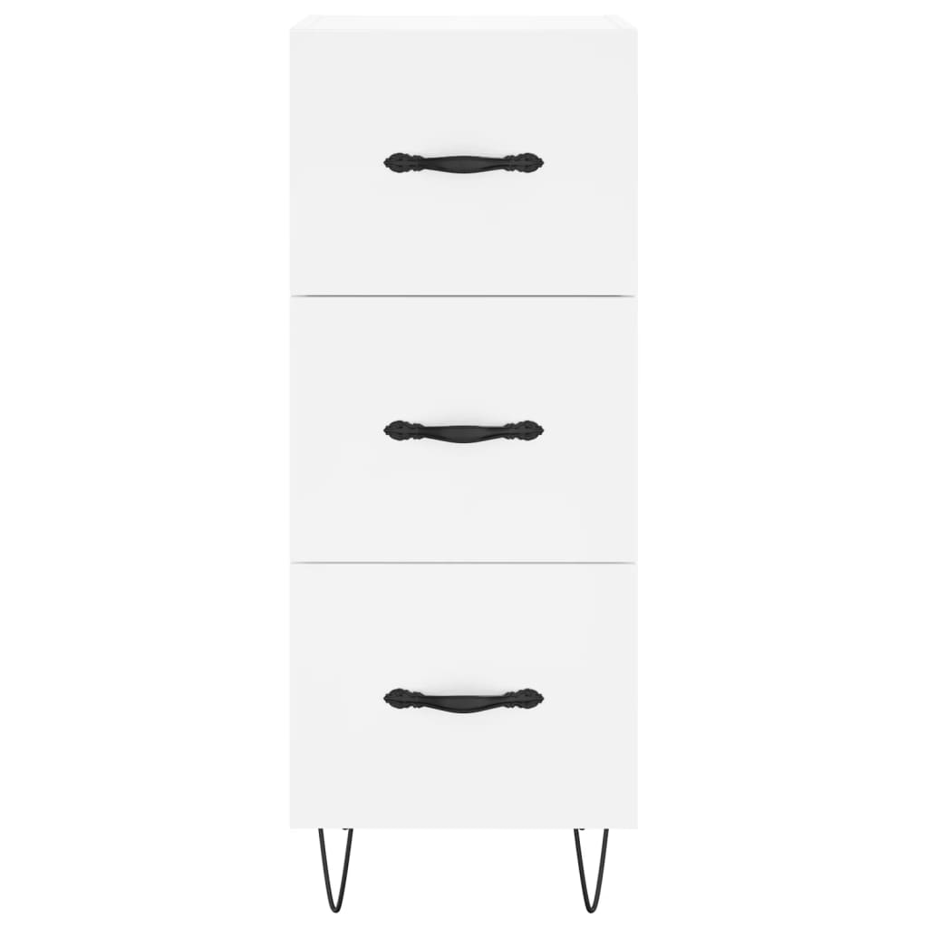 vidaXL Servantă, alb, 34,5x34x90 cm, lemn compozit vidaXL Servantă, alb, 34,5x34x90 cm, lemn compozit