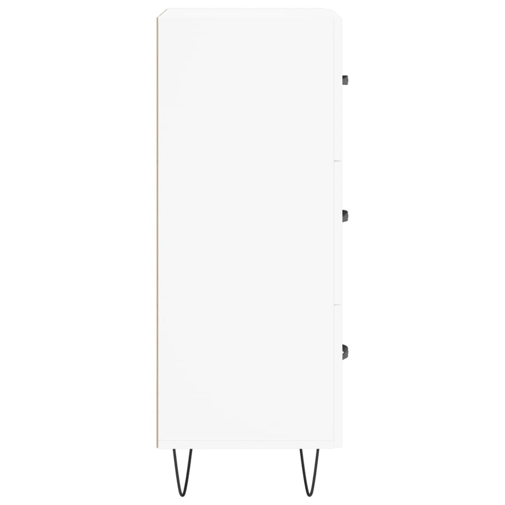 vidaXL Servantă, alb, 34,5x34x90 cm, lemn compozit vidaXL Servantă, alb, 34,5x34x90 cm, lemn compozit