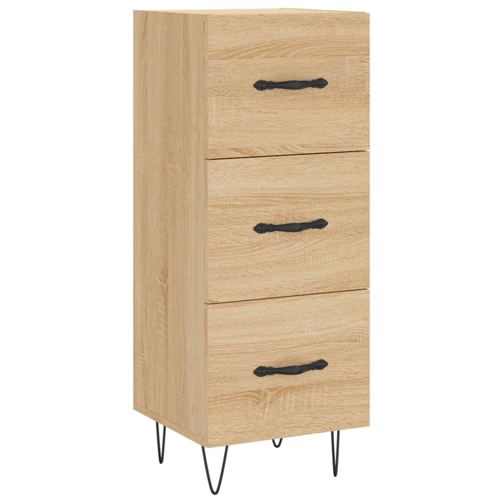 vidaXL Servantă, stejar sonoma, 34,5x34x90 cm, lemn compozit vidaXL Servantă, stejar sonoma, 34,5x34x90 cm, lemn compozit