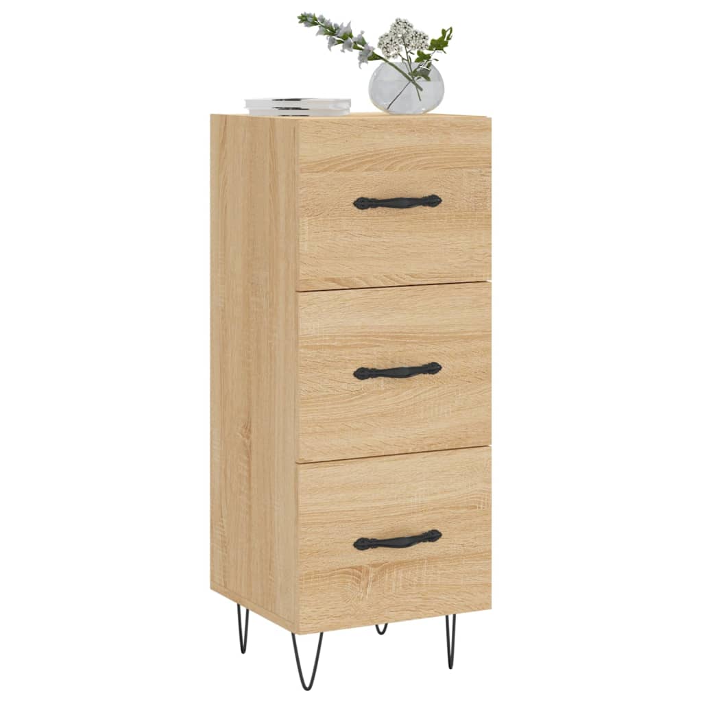 vidaXL Servantă, stejar sonoma, 34,5x34x90 cm, lemn compozit vidaXL Servantă, stejar sonoma, 34,5x34x90 cm, lemn compozit