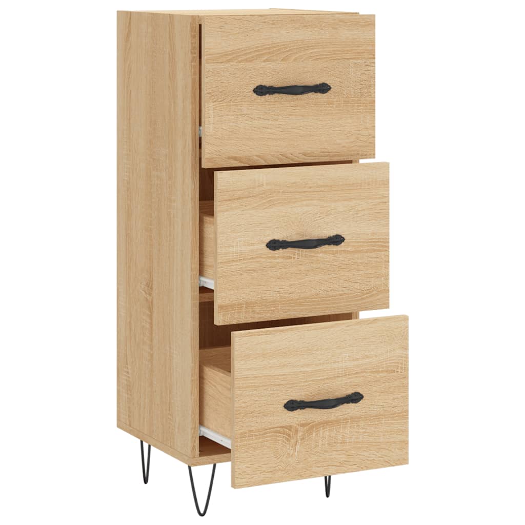vidaXL Servantă, stejar sonoma, 34,5x34x90 cm, lemn compozit vidaXL Servantă, stejar sonoma, 34,5x34x90 cm, lemn compozit