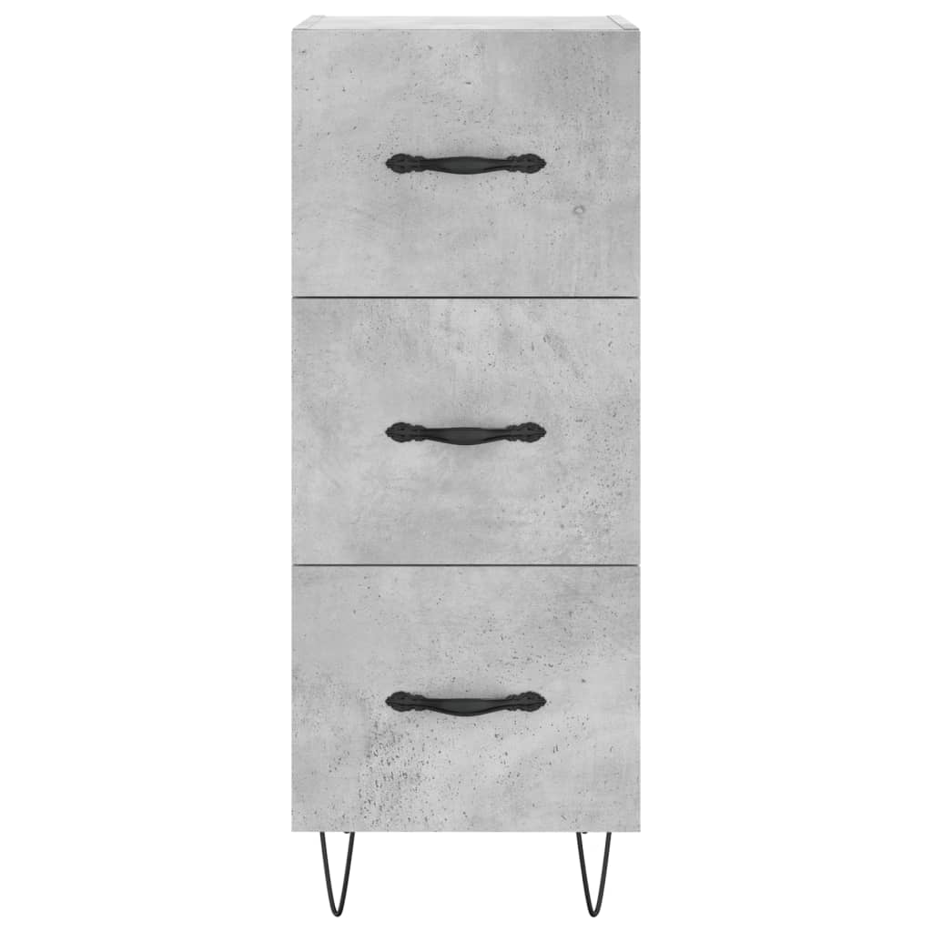 vidaXL Servantă, gri beton, 34,5x34x90 cm, lemn compozit vidaXL Servantă, gri beton, 34,5x34x90 cm, lemn compozit