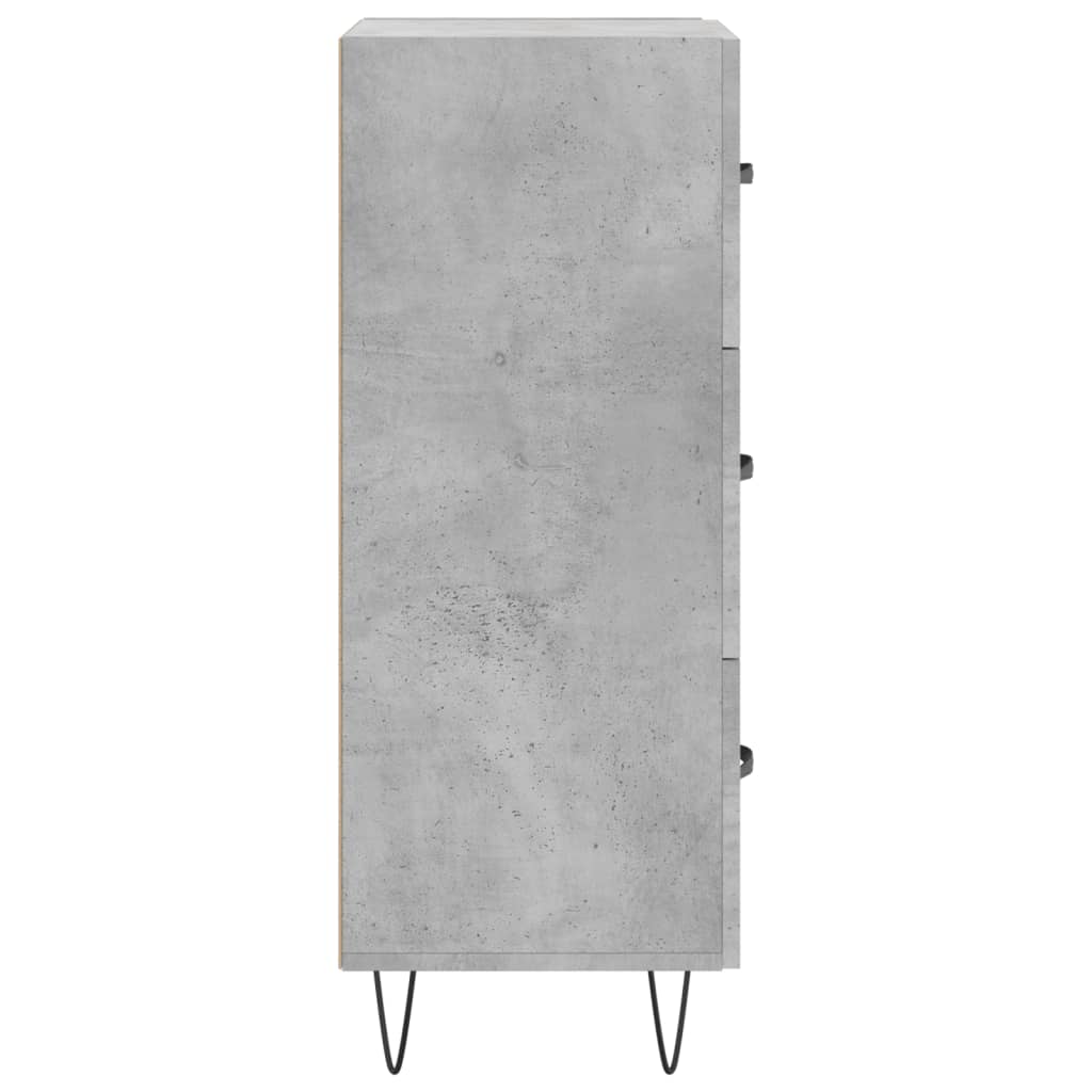 vidaXL Servantă, gri beton, 34,5x34x90 cm, lemn compozit vidaXL Servantă, gri beton, 34,5x34x90 cm, lemn compozit
