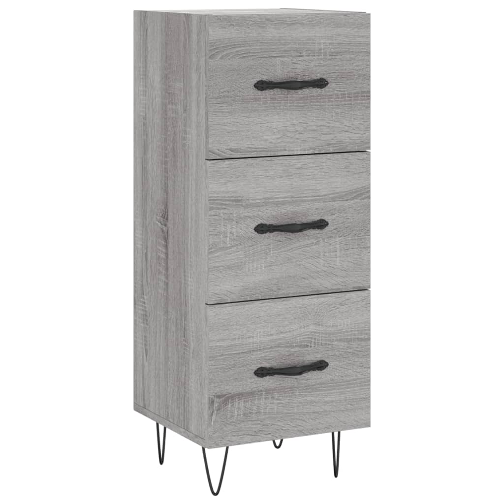 vidaXL Servantă, gri sonoma, 34,5x34x90 cm, lemn compozit vidaXL Servantă, gri sonoma, 34,5x34x90 cm, lemn compozit
