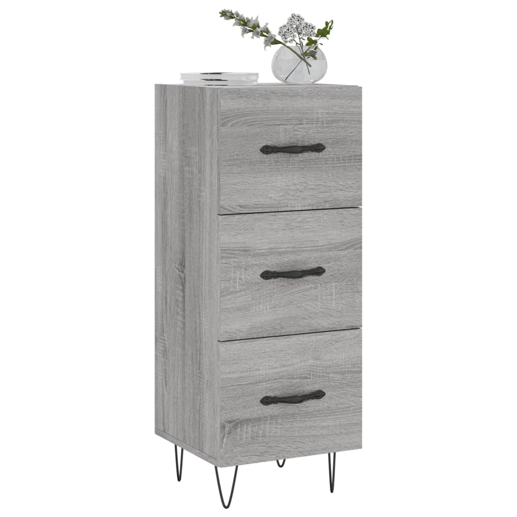 vidaXL Servantă, gri sonoma, 34,5x34x90 cm, lemn compozit vidaXL Servantă, gri sonoma, 34,5x34x90 cm, lemn compozit