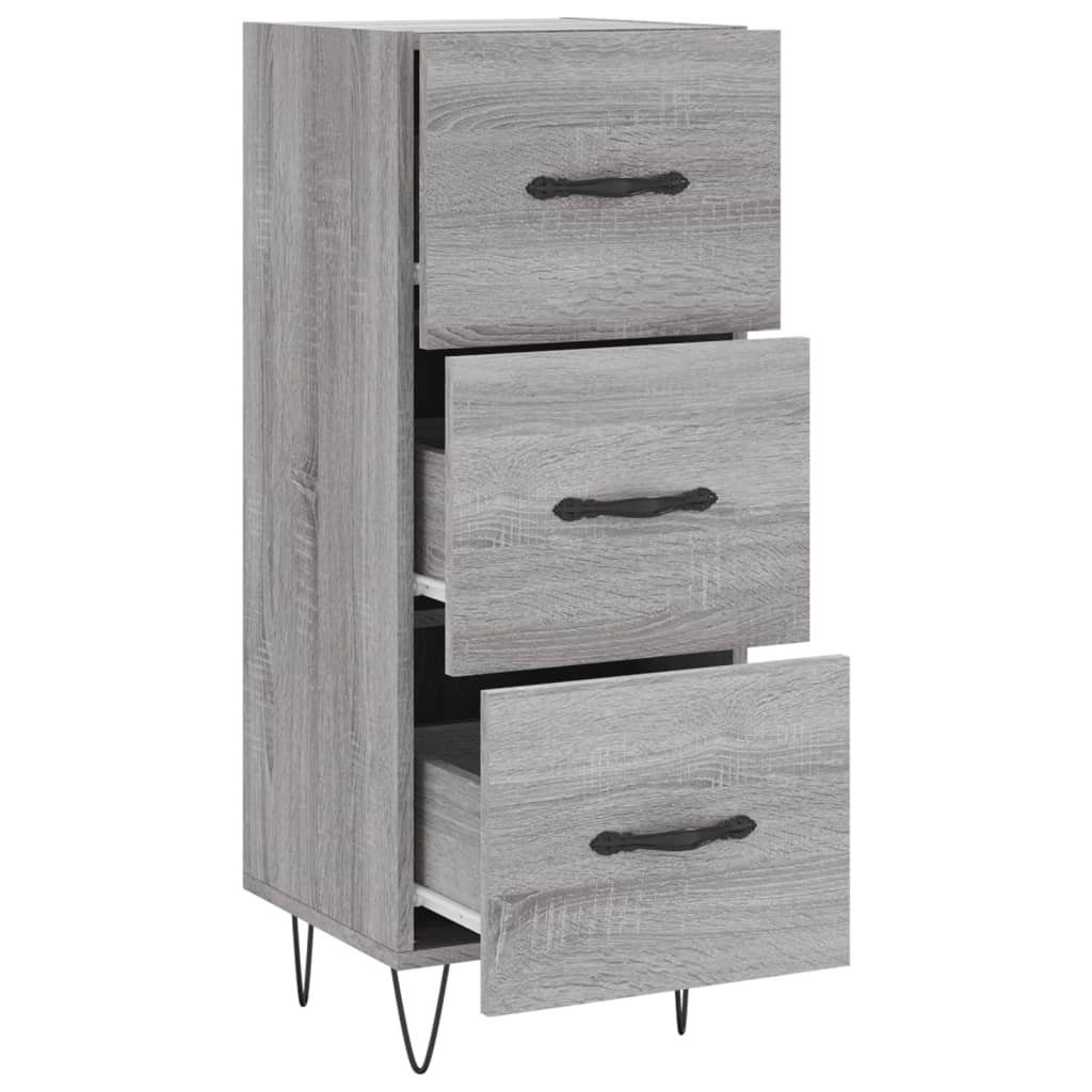 vidaXL Servantă, gri sonoma, 34,5x34x90 cm, lemn compozit vidaXL Servantă, gri sonoma, 34,5x34x90 cm, lemn compozit