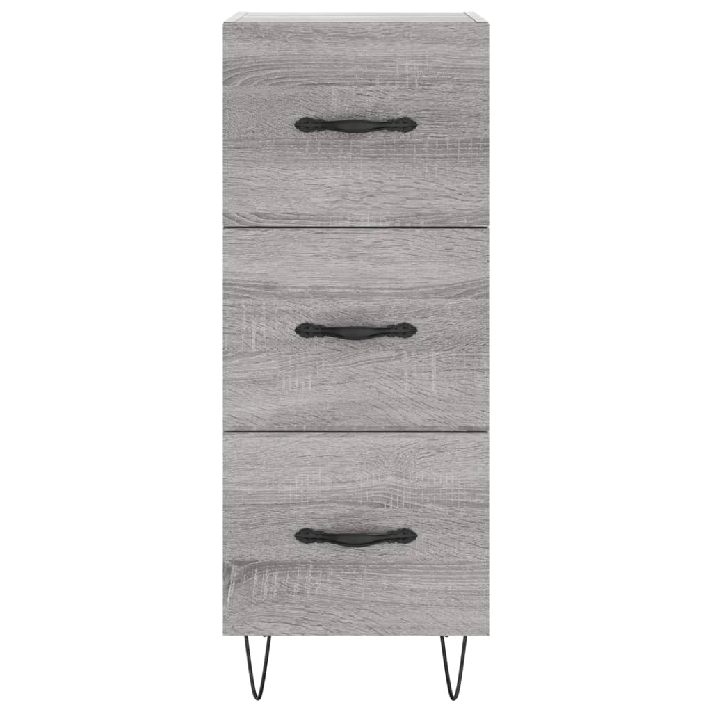 vidaXL Servantă, gri sonoma, 34,5x34x90 cm, lemn compozit vidaXL Servantă, gri sonoma, 34,5x34x90 cm, lemn compozit