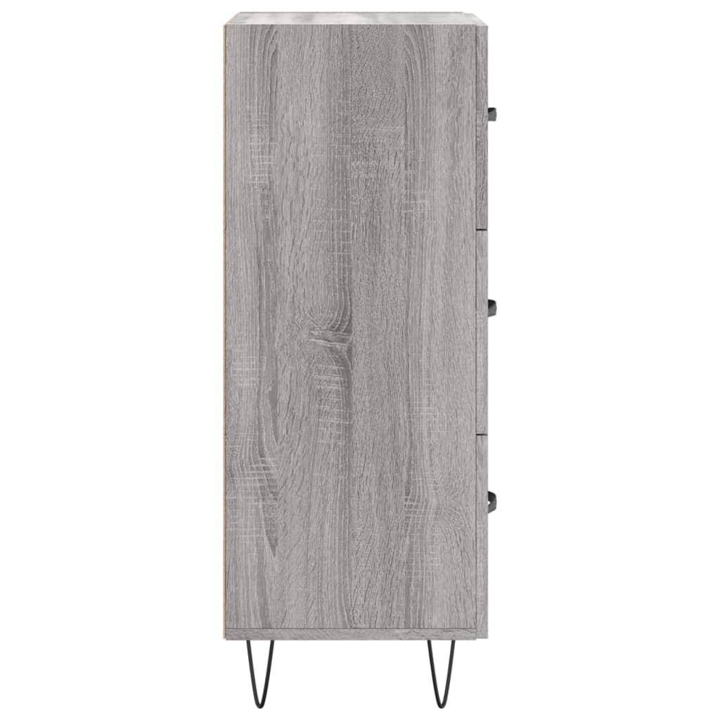 vidaXL Servantă, gri sonoma, 34,5x34x90 cm, lemn compozit vidaXL Servantă, gri sonoma, 34,5x34x90 cm, lemn compozit