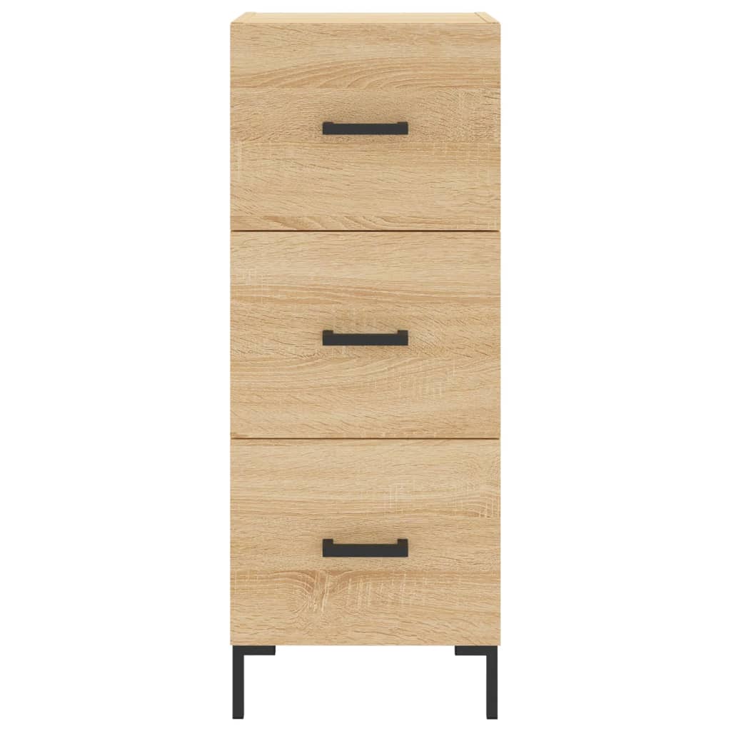 vidaXL Servantă, stejar sonoma, 34,5x34x90 cm, lemn compozit
