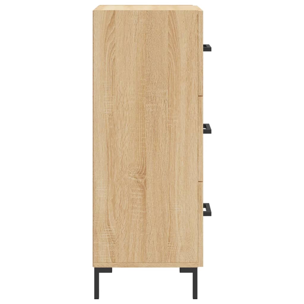 vidaXL Servantă, stejar sonoma, 34,5x34x90 cm, lemn compozit