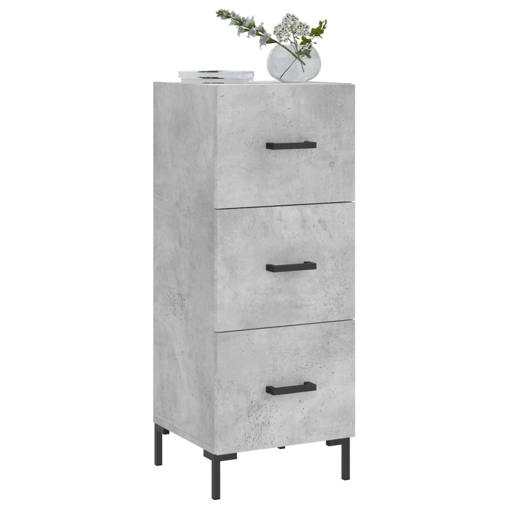 vidaXL Servantă, gri beton, 34,5x34x90 cm, lemn compozit vidaXL Servantă, gri beton, 34,5x34x90 cm, lemn compozit