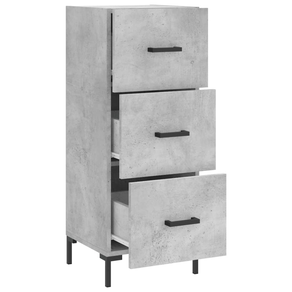 vidaXL Servantă, gri beton, 34,5x34x90 cm, lemn compozit vidaXL Servantă, gri beton, 34,5x34x90 cm, lemn compozit