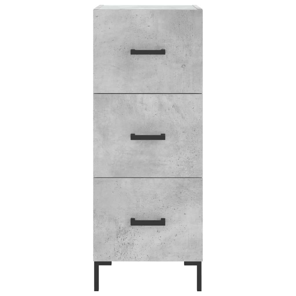 vidaXL Servantă, gri beton, 34,5x34x90 cm, lemn compozit vidaXL Servantă, gri beton, 34,5x34x90 cm, lemn compozit