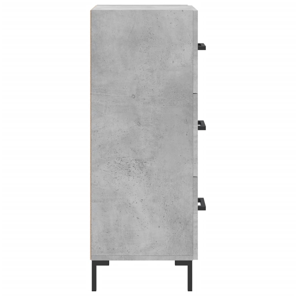 vidaXL Servantă, gri beton, 34,5x34x90 cm, lemn compozit vidaXL Servantă, gri beton, 34,5x34x90 cm, lemn compozit
