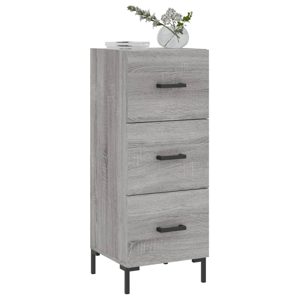 vidaXL Servantă, gri sonoma, 34,5x34x90 cm, lemn compozit vidaXL Servantă, gri sonoma, 34,5x34x90 cm, lemn compozit
