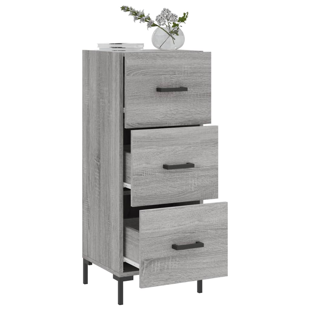 vidaXL Servantă, gri sonoma, 34,5x34x90 cm, lemn compozit vidaXL Servantă, gri sonoma, 34,5x34x90 cm, lemn compozit