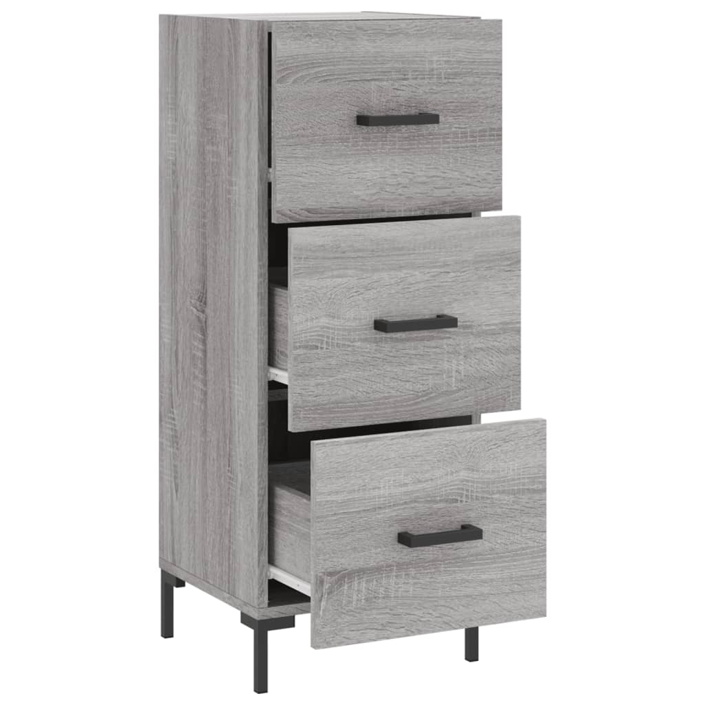 vidaXL Servantă, gri sonoma, 34,5x34x90 cm, lemn compozit vidaXL Servantă, gri sonoma, 34,5x34x90 cm, lemn compozit