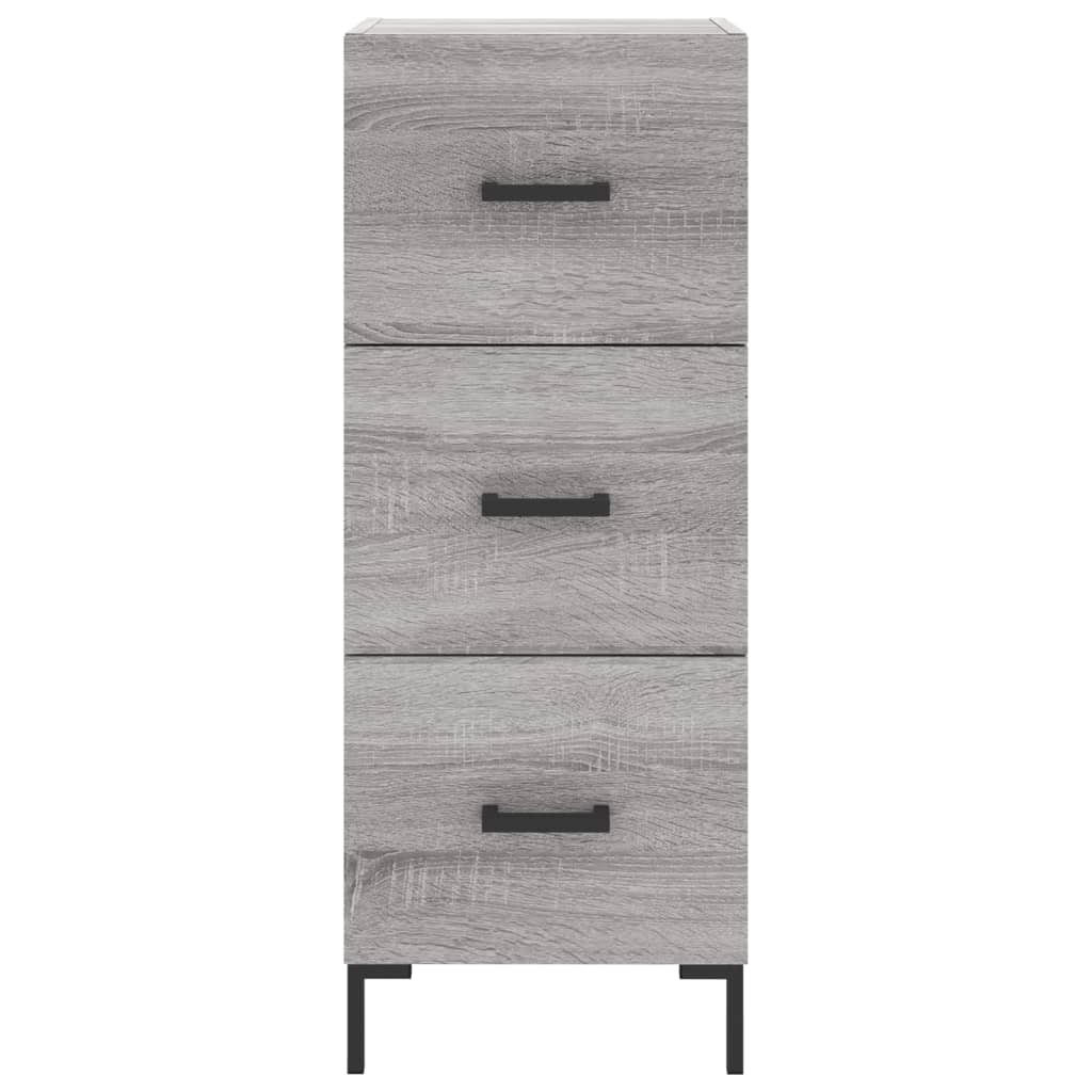 vidaXL Servantă, gri sonoma, 34,5x34x90 cm, lemn compozit vidaXL Servantă, gri sonoma, 34,5x34x90 cm, lemn compozit