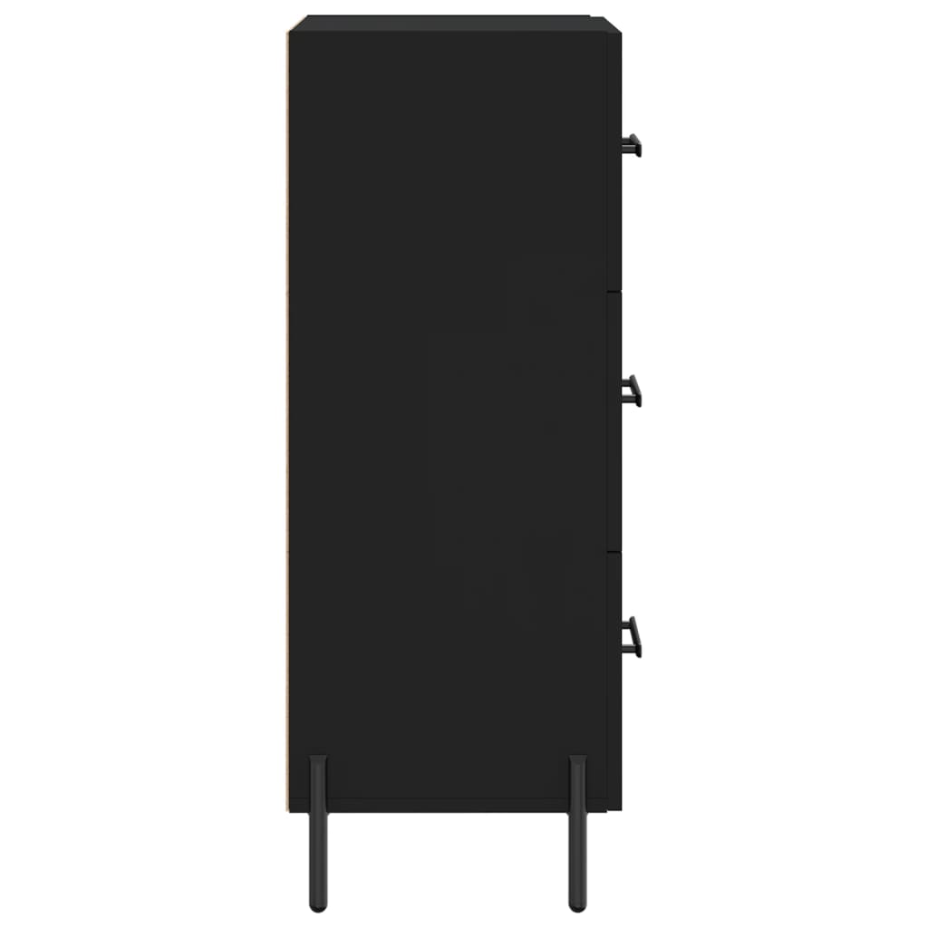 vidaXL Servantă, negru, 34,5x34x90 cm, lemn compozit vidaXL Servantă, negru, 34,5x34x90 cm, lemn compozit