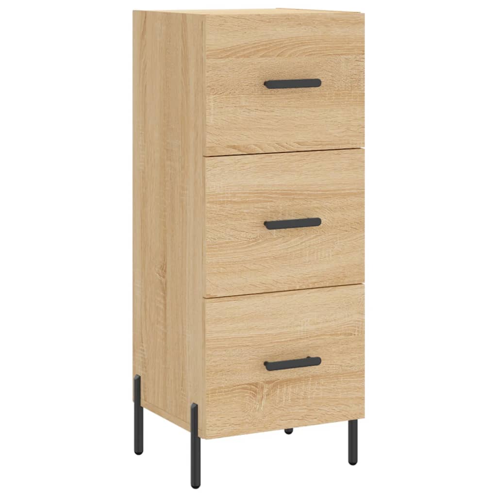 vidaXL Servantă, stejar sonoma, 34,5x34x90 cm, lemn compozit vidaXL Servantă, stejar sonoma, 34,5x34x90 cm, lemn compozit