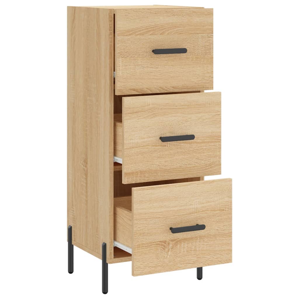 vidaXL Servantă, stejar sonoma, 34,5x34x90 cm, lemn compozit vidaXL Servantă, stejar sonoma, 34,5x34x90 cm, lemn compozit