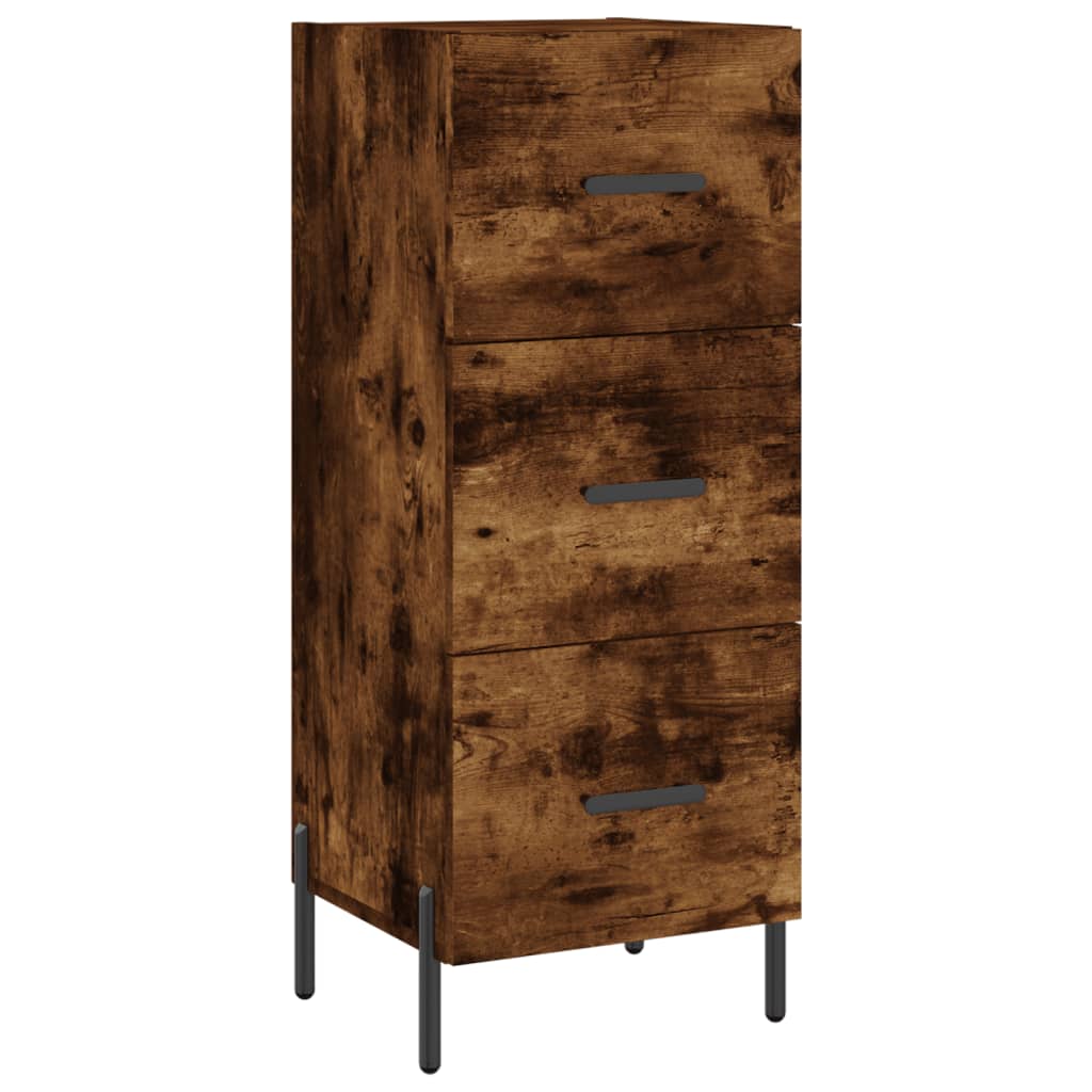 vidaXL Servantă, stejar fumuriu, 34,5x34x90 cm, lemn compozit vidaXL Servantă, stejar fumuriu, 34,5x34x90 cm, lemn compozit