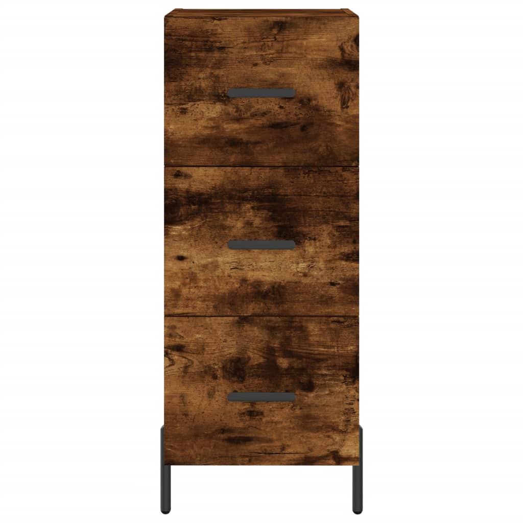 vidaXL Servantă, stejar fumuriu, 34,5x34x90 cm, lemn compozit vidaXL Servantă, stejar fumuriu, 34,5x34x90 cm, lemn compozit