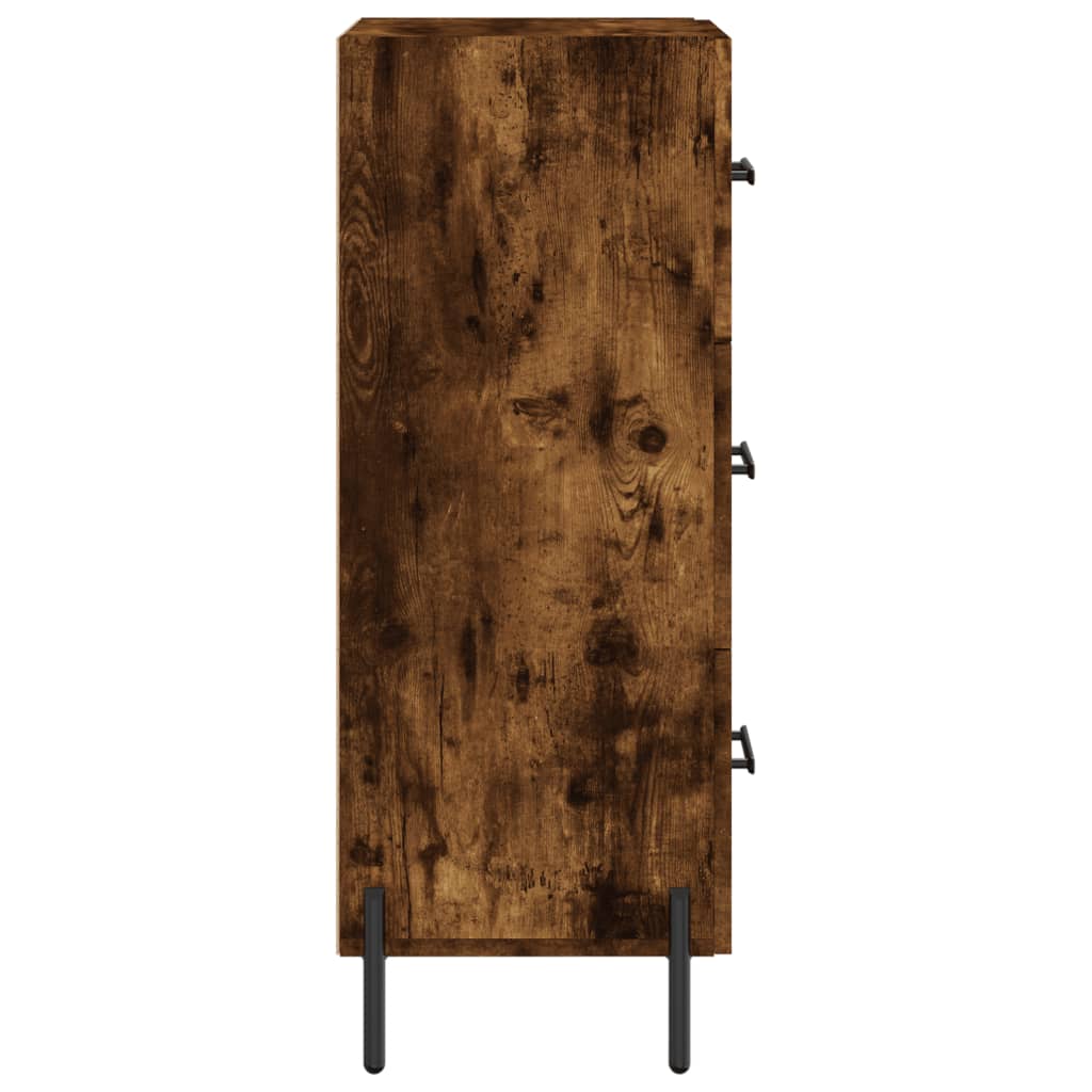 vidaXL Servantă, stejar fumuriu, 34,5x34x90 cm, lemn compozit vidaXL Servantă, stejar fumuriu, 34,5x34x90 cm, lemn compozit